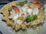 Mouth watering Asian Mixed Seafood Bird's Nest. A must order when you visit Fairbanks at Hollywood Casino Tunica